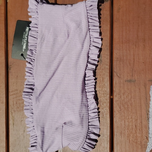 PrettyLittleThing Other - Pretty little thing lilac tube swim top. NWT